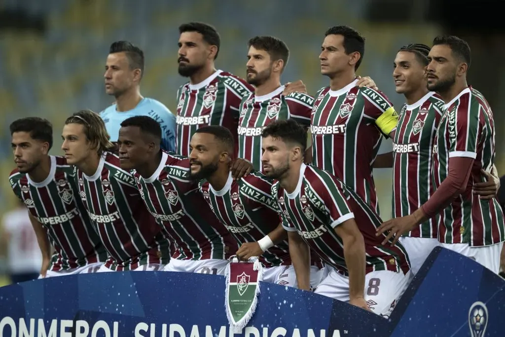 RJ – RIO DE JANEIRO – 14/05/2025 – COPA SUL-AMERICANA 2025, FLUMINENSE X UNION ESPANOLA – Jogadores do Fluminense posam para foto antes na partida contra Union Espanola no estadio Maracana pelo campeonato Copa Sul-americana 2025. Foto: Jorge Rodrigues/AGIF