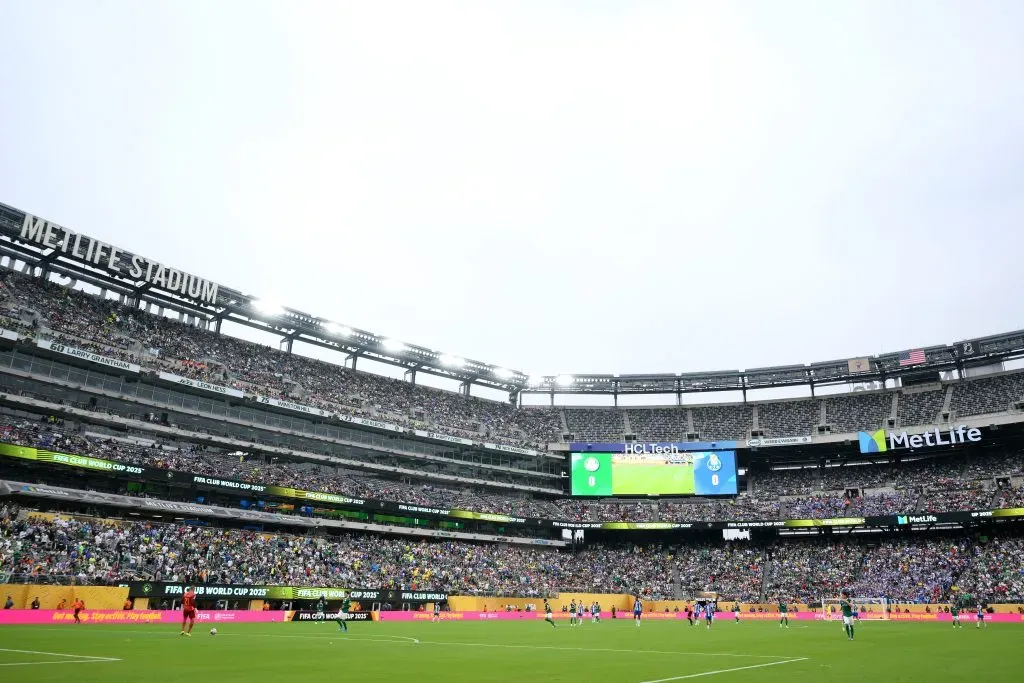 O Palmeiras estreou no MetLife Stadium, onde o Fluminense irá jogar por duas vezes na primeira fase. Foto: David Ramos/Getty Images.