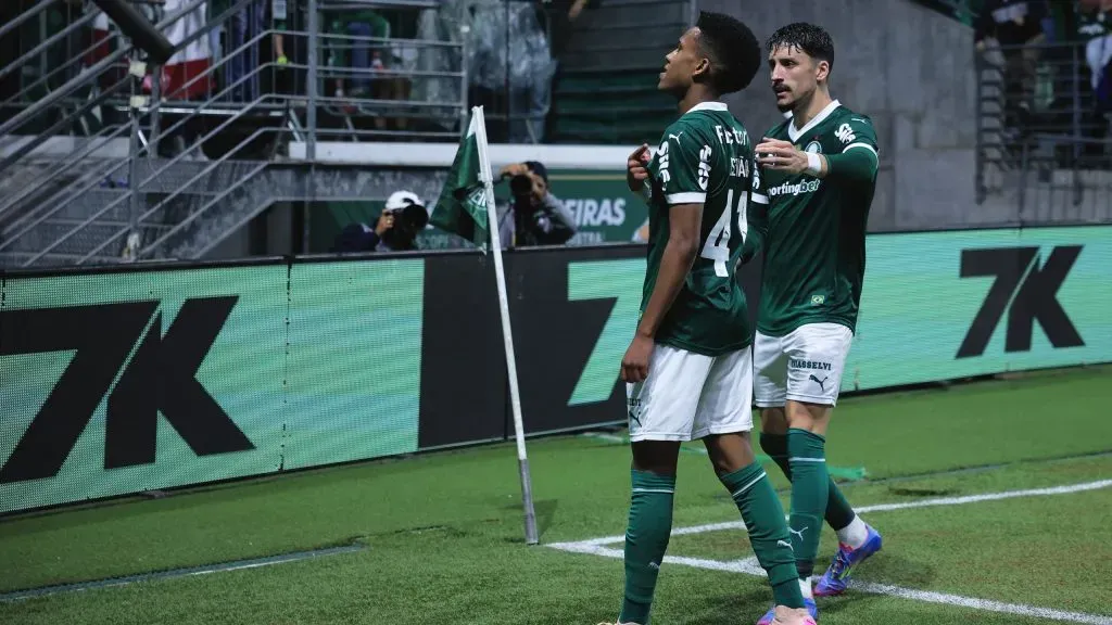 Estêvão no Palmeiras. Foto: Ettore Chiereguini/AGIF