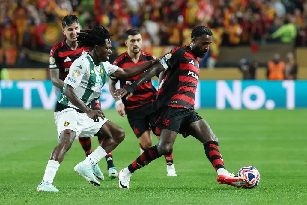 Na estreia, o Flamengo venceu o Espérance por 2 a 0 na Filadélfia. Foto: Al Bello/Getty Images.