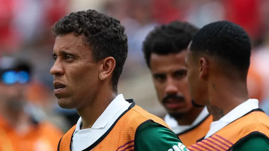 Marcos Rocha é a opção de Abel em caso de preservar Giay contra o Inter Miami – Foto: César Greco/Ag. Palmeiras