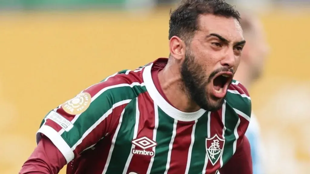Freytes vibrando após marcar em Fluminense x Ulsan – Foto: Marcelo Gonçalves/Fluminense