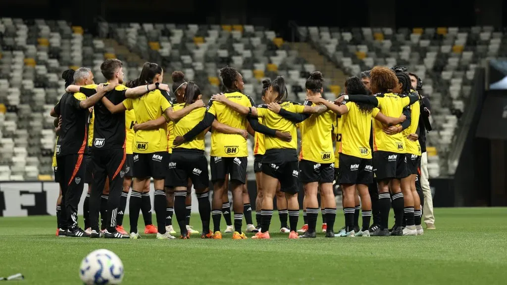 Jogadoras do Atlético Mineiro em campo