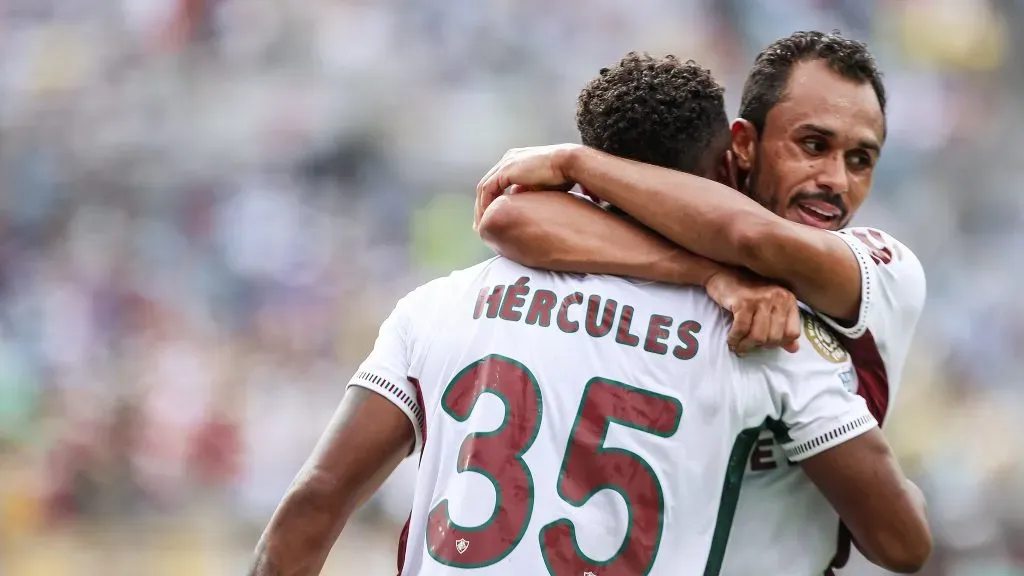 Hércules foi o autor do segundo tento do Tricolor das Laranjeiras. Foto: Lucas Merçon/Fluminense.