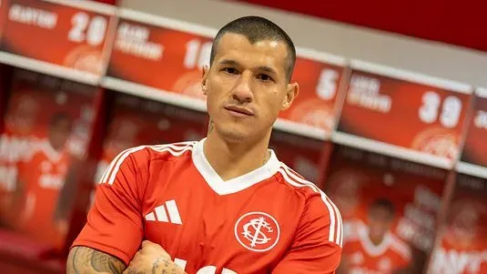 Alan Benítez, novo reforço do Internacional. Foto Ricardo Duarte/Internacional