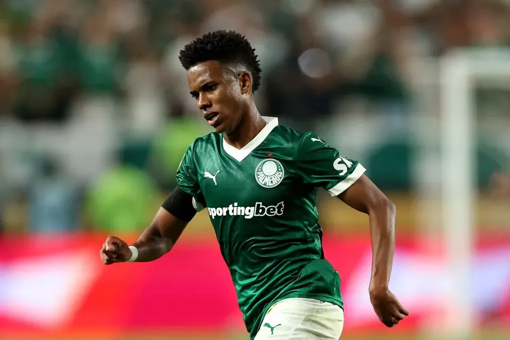 Estevao of Palmeiras runs during the FIFA Club World Cup 2025 – (Photo by Luke Hales/Getty Images)