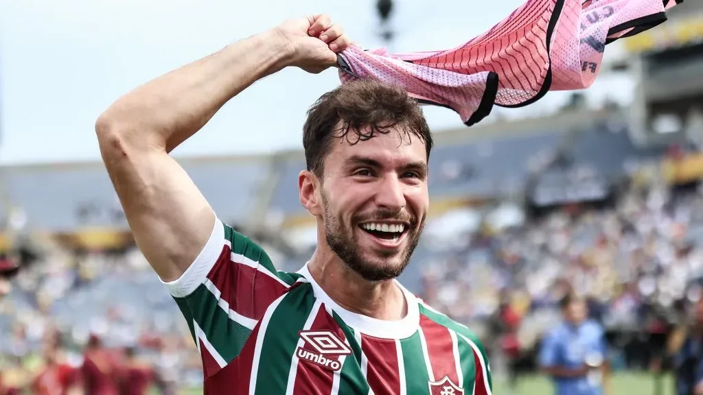Martinelli comemora classificação do Fluminense às semifinais do Mundial. Foto: Lucas Merçon/Fluminense.
