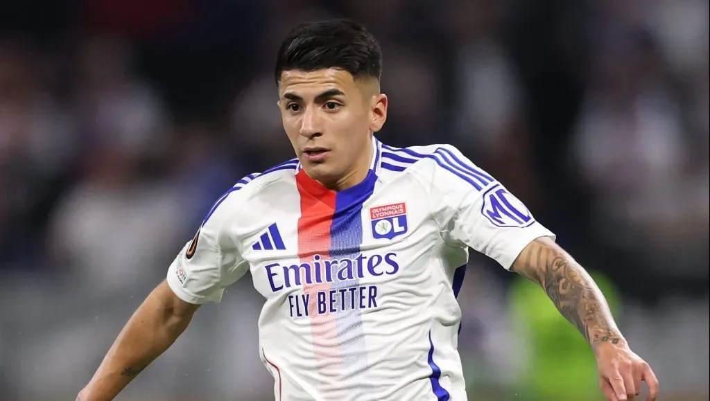 Almada estava jogando pelo Lyon - (Foto: Michael Steele/Getty Images).
