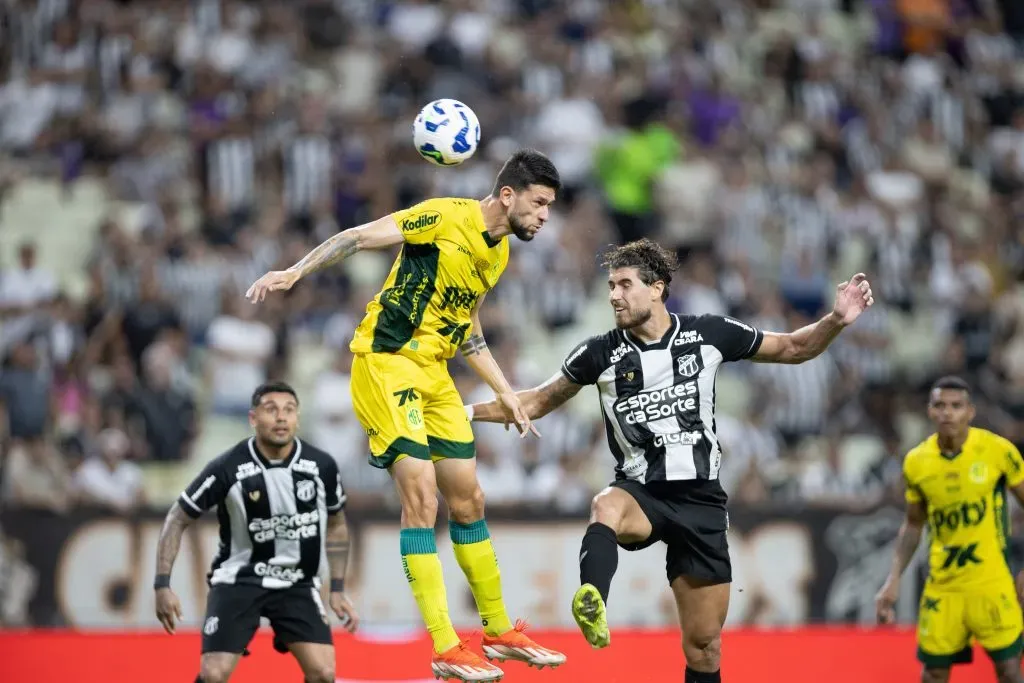 CE – FORTALEZA – 23/07/2025 – BRASILEIRO A 2025, CEARA X MIRASSOL – Pedro Raul jogador do Ceara durante partida contra o Mirassol no estadio Arena Castelao pelo campeonato Brasileiro A 2025. Foto: Baggio Rodrigues/AGIF