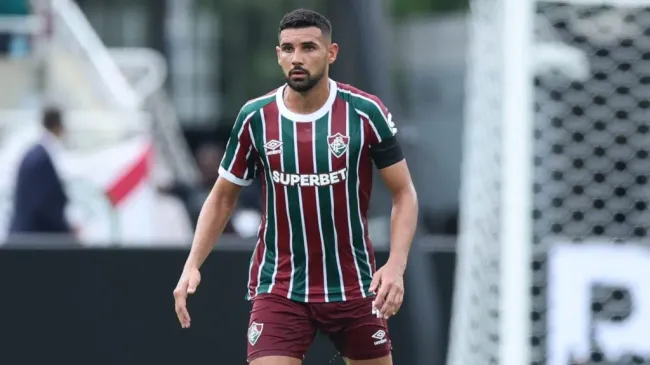 ORLANDO, FLORIDA – JULY 04: Ignacio #4 of Fluminense FC controls the ball during the FIFA Club World Cup 2025 quarter final match between Fluminense FC and Al Hilal at Camping World Stadium on July 04, 2025 in Orlando, Florida. (Photo by Alex Grimm/Getty Images)