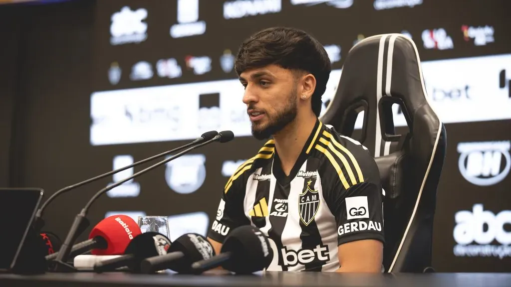 Biel chegou por empréstimo ao Galo. Foto: Pedro Souza/Atlético-MG.