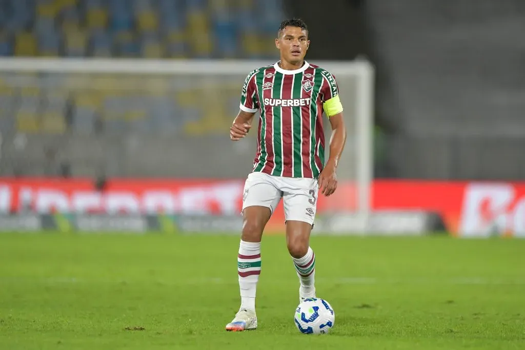 RJ – RIO DE JANEIRO – 23/07/2025 – BRASILEIRO A 2025, FLUMINENSE X PALMEIRAS – Thiago Silva jogador do Fluminense durante partida contra o Palmeiras no estadio Maracana pelo campeonato Brasileiro A 2025. Foto: Thiago Ribeiro/AGIF