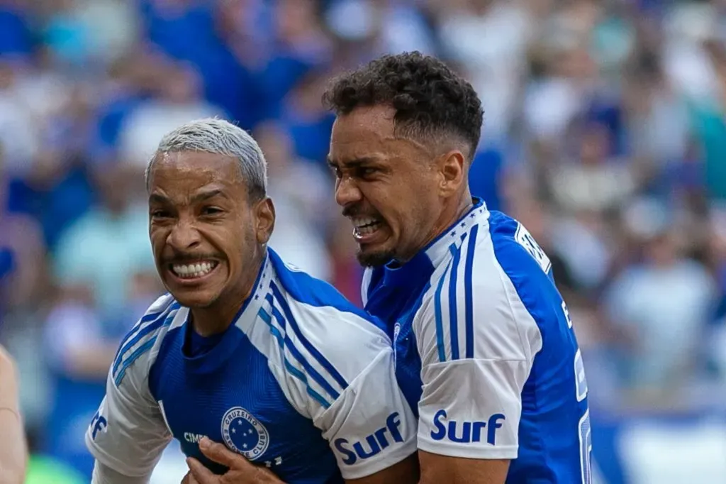 Matheus Pereira, jogador do Cruzeiro durante partida contra o Ceara no estadio Mineirao pelo campeonato Brasileiro A 2025. Foto: Fernando Moreno/AGIF