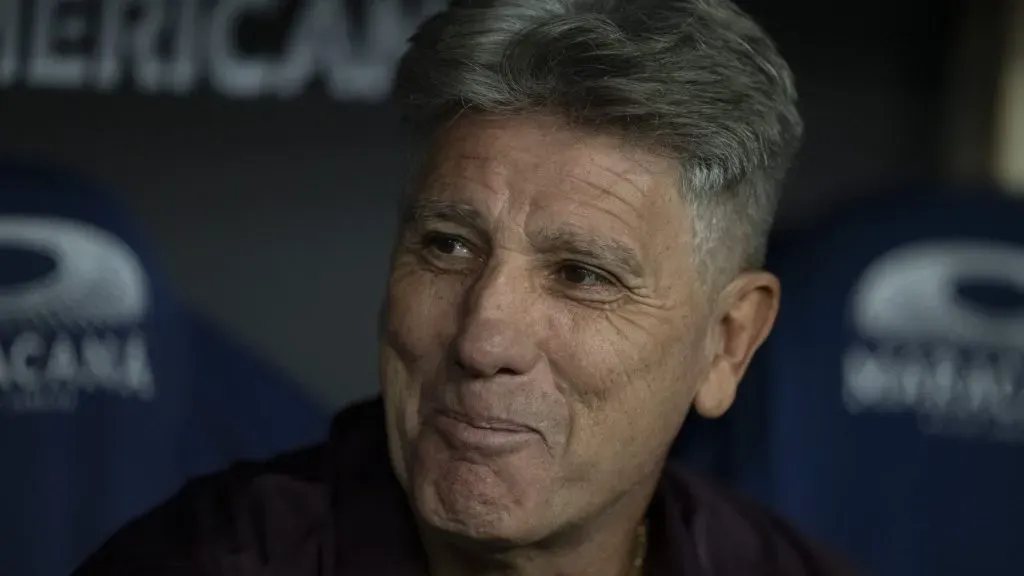 Renato Gaúcho sorridente. Foto: Jorge Rodrigues/AGIF