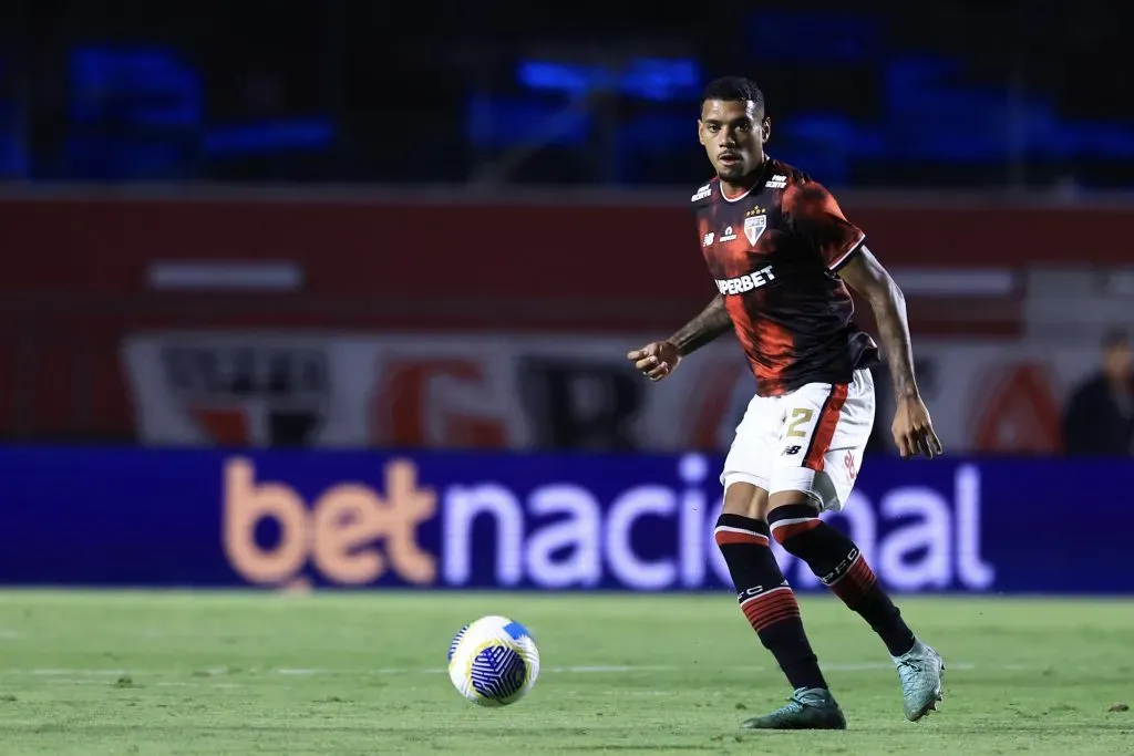 Ruan jogador do Sao Paulo durante partida contra o Atletico-MG no estadio Morumbi pelo campeonato Brasileiro A 2024. Foto: Marcello Zambrana/AGIF
