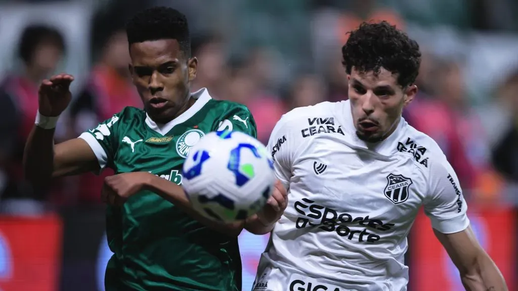 No último duelo entre Palmeiras X Ceará, em maio deste ano,, Estêvão estava em campooto: Ettore Chiereguini/AGIF