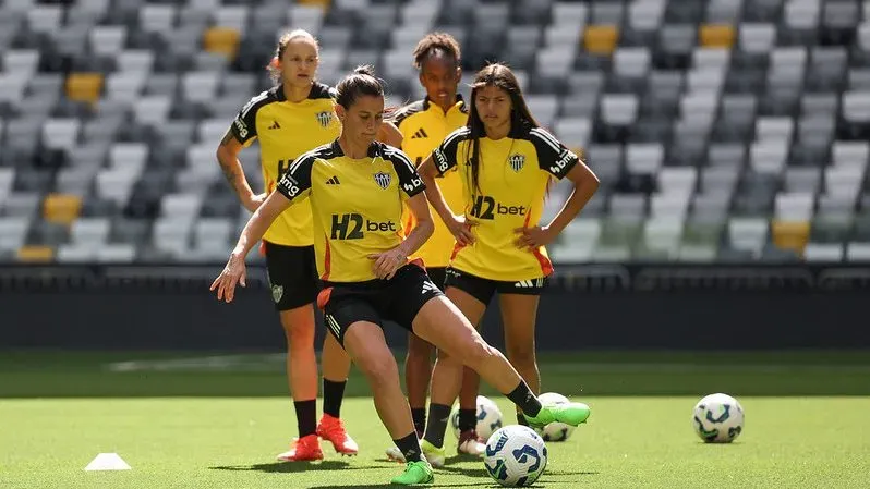 Treino do Atlético. Foto: Daniela Veiga / Atlético