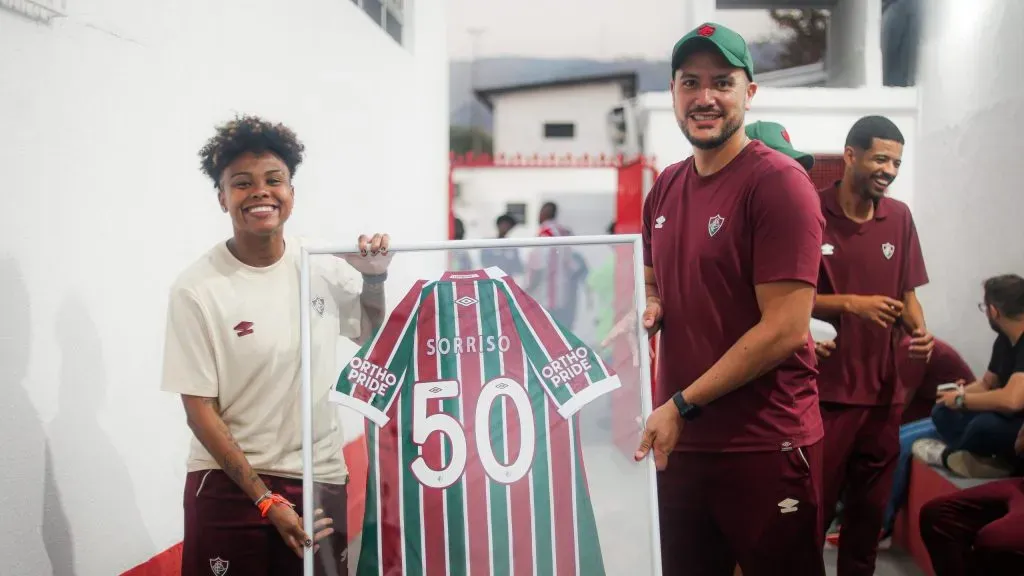 Sorriso jogadora do Fluminense