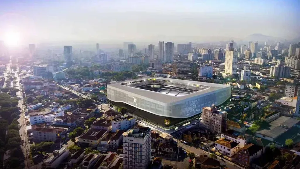 Vila Belmiro por fora. Foto: Reprodução