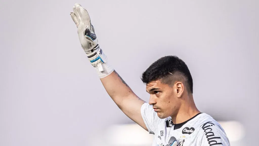 Gabriel Brazão atrai o interesse de clubes da Europa e Flamengo. Foto: Raul Baretta/ Santos FC