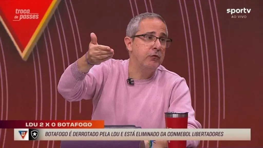 Mansur diz que futuro do Botafogo preocupa torcedores e alfineta Textor: ‘se endividou’ – Reprodução/SporTV