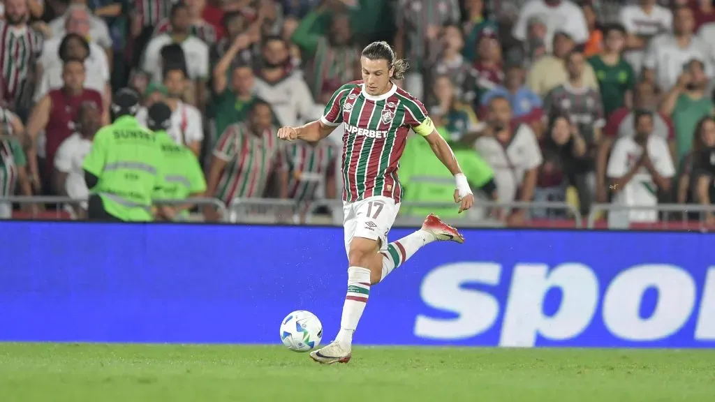 Canobbio jogador do Fluminense durante partida contra o America de Cali no estadio Maracana pelo campeonato Copa Libertadores 2025. Foto: Thiago Ribeiro/AGIF