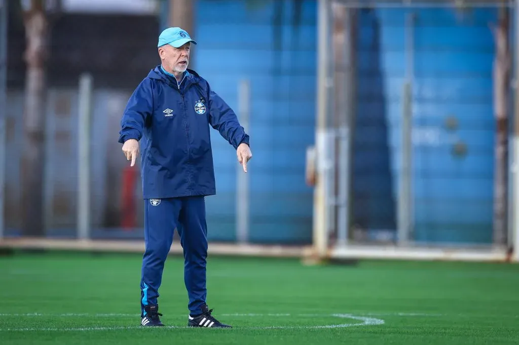 Grêmio realiza treino técnico durante a tarde desta sexta-feira (22), no CT Luiz Carvalho, na preparação para a partida valida pelo Campeonato Brasileiro 2025 – FOTO: LUCAS UEBEL/GREMIO FBPA