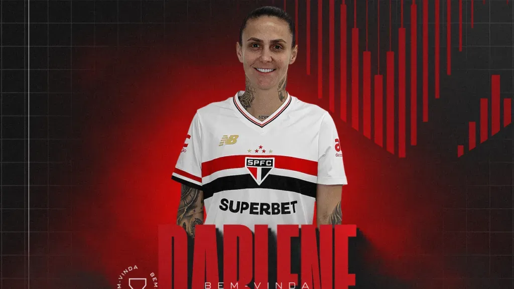 Anúncio de Darlene no São Paulo