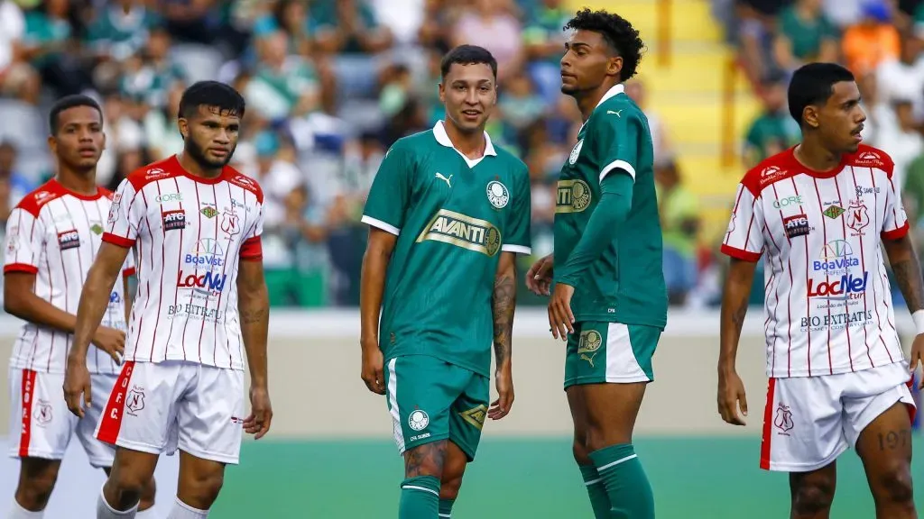 Thalys jogador do Palmeiras durante partida contra o Nautico-RR no estadio Arena Barueri pelo campeonato Copa Sao Paulo 2025. Foto: Marco Miatelo/AGIF