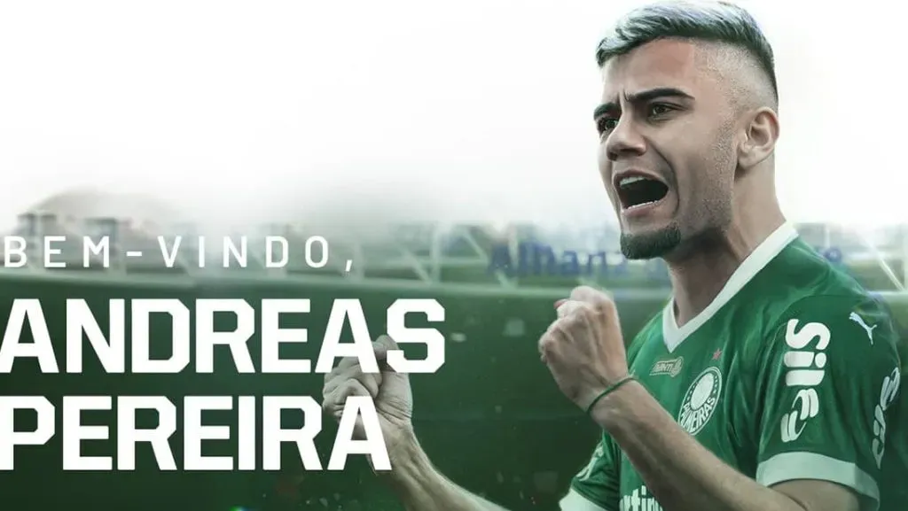 Andreas Pereira no Palmeiras - Foto: Divulgação/SE Palmeiras