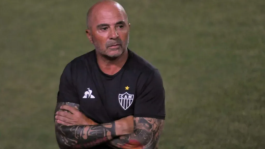 Sampaoli no Atlético-MG durante partida contra o Bahia, pelo Campeonato Brasileiro 2020 – Foto: Jhony Pinho/AGIF
