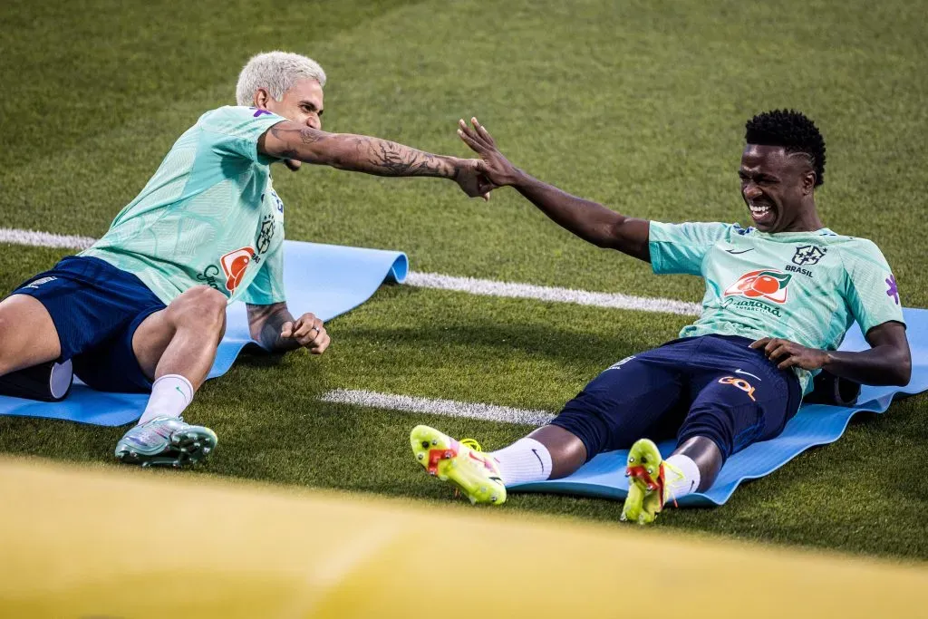 COPA DO MUNDO 2022, Pedro e Vinicius Junior jogadores da Seleção Brasileira – Foto: Pedro Martins/AGIF