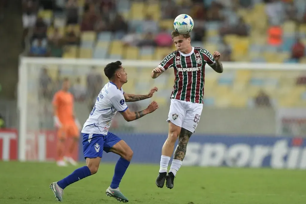 RJ – RIO DE JANEIRO – 10/04/2025 – COPA SUL-AMERICANA 2025, FLUMINENSE X SAN JOSE – Leo Jance jogador do Fluminense durante partida contra o San Jose no estadio Maracana pelo campeonato Copa Sul-americana 2025. Foto: Thiago Ribeiro/AGIF