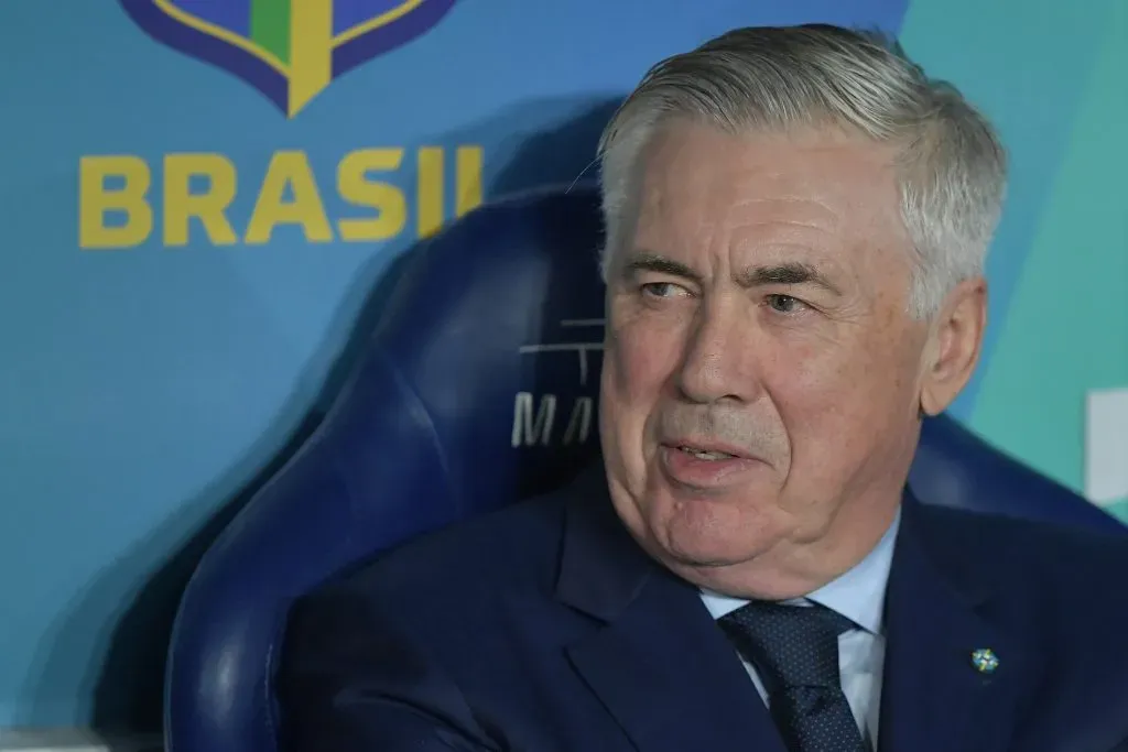 RJ – RIO DE JANEIRO – 04/09/2025 – ELIMINATORIAS COPA DO MUNDO 2026, BRASIL X CHILE – Carlo Ancelotti tecnico do Brasil durante partida contra o Chile no estadio Maracana pelo campeonato Eliminatorias Copa Do Mundo 2026. Foto: Thiago Ribeiro/AGIF