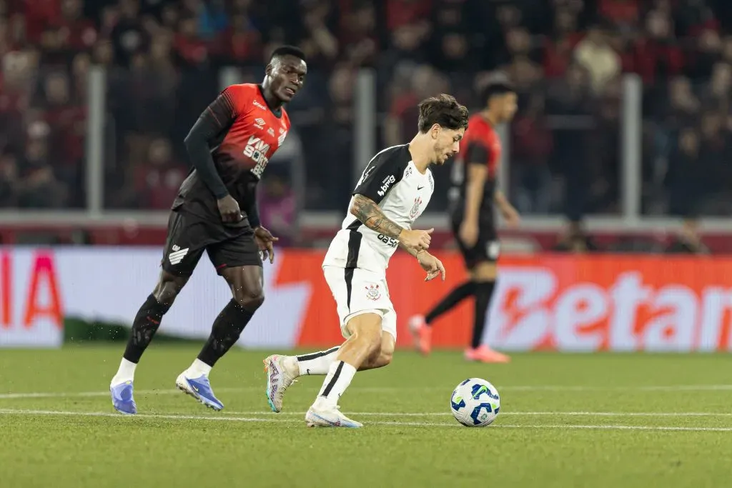 Garro jogador do Corinthians durante partida contra o Athletico-PR pela Copa Do Brasil 2025. Foto: Paulo De Tarso/AGIF