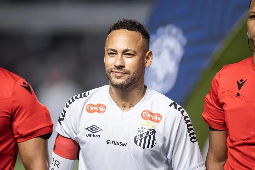 Santos vive expectativa de que Neymar jogue contra o Atlético-MG. Foto: Abner Dourado/AGIF