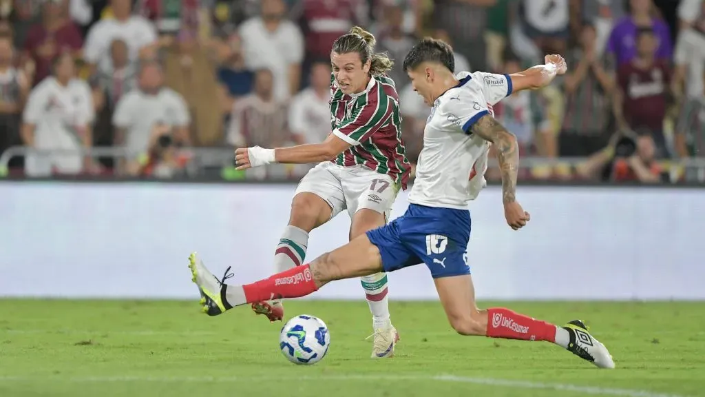 Canobbio jogador do Fluminense durante partida contra o Bahia no estadio Maracana pelo campeonato Copa Do Brasil 2025. Foto: Thiago Ribeiro/AGIF