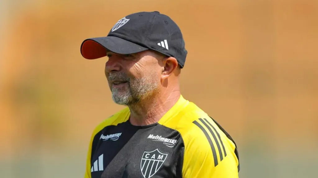 Sampaoli elogiou a nova casa do Galo em chegada ao clube (Foto: Paulo Henrique França / Atlético)