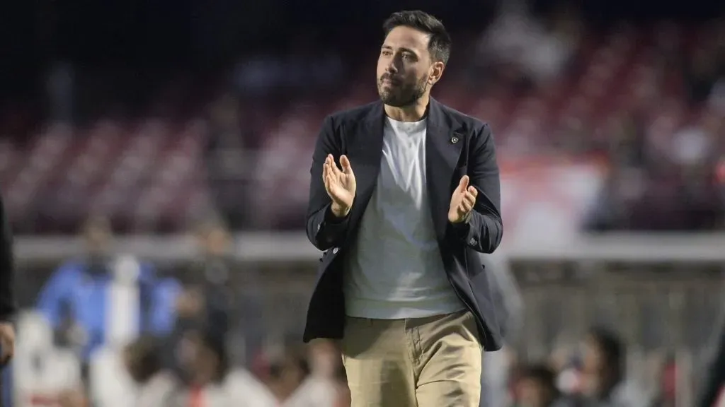 Davide Anceloti tecnico do Botafogo durante partida contra o Sao Paulo no estadio Morumbi pelo campeonato Brasileiro A 2025. Foto: Alan Morici/AGIF