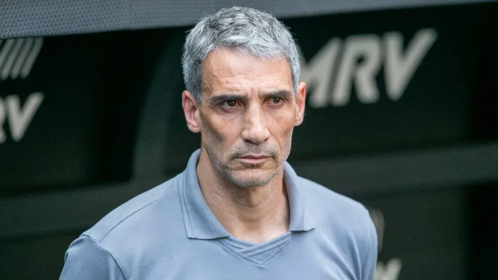 Juan Pablo Vojvoda, técnico do Santos. Foto: Fernando Moreno/AGIF.