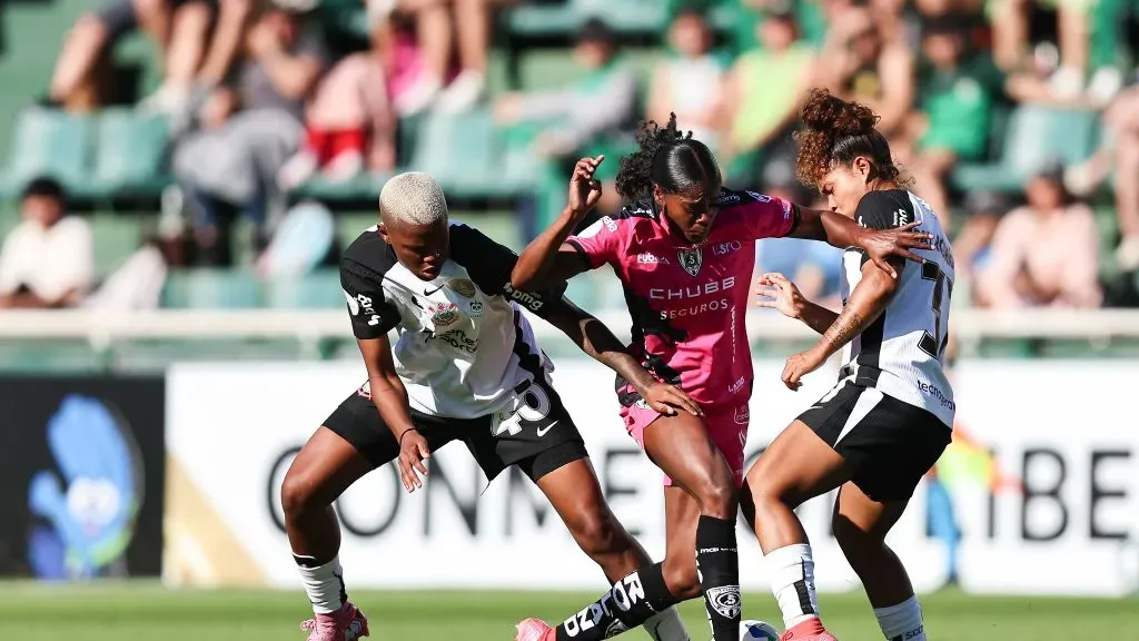Jogadoras do Corinthians x Independiente del Valle na Libertadores Feminina
