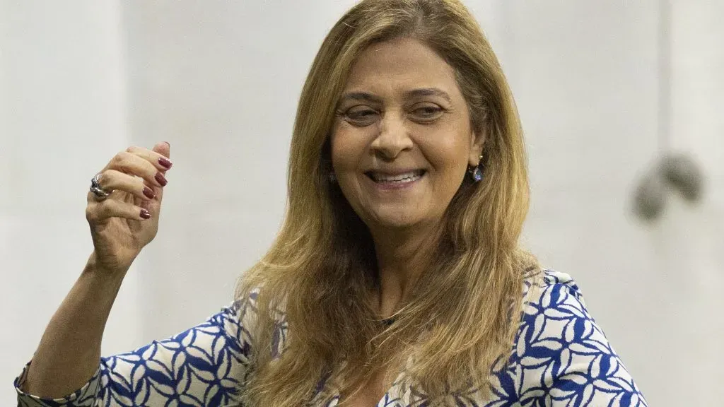 Leila Pereira Presidente do Palmeiras durante partida contra o Vasco no estadio Arena Allianz Parque pelo campeonato Brasileiro A 2025. Foto: Anderson Romao/AGIF