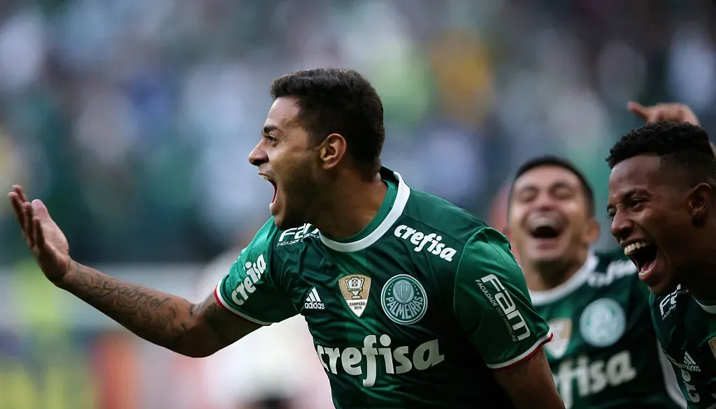 Cleiton Xavier.com um golaço no Chile, salvou o Verdão de ter sido eliminado precocemente da Libertadores de 2019. Foto: by Friedemann Vogel/Getty Images)