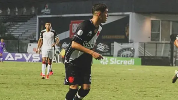Paulinho jogando pela base do Vasco. Foto: Matheus Lima/Vasco