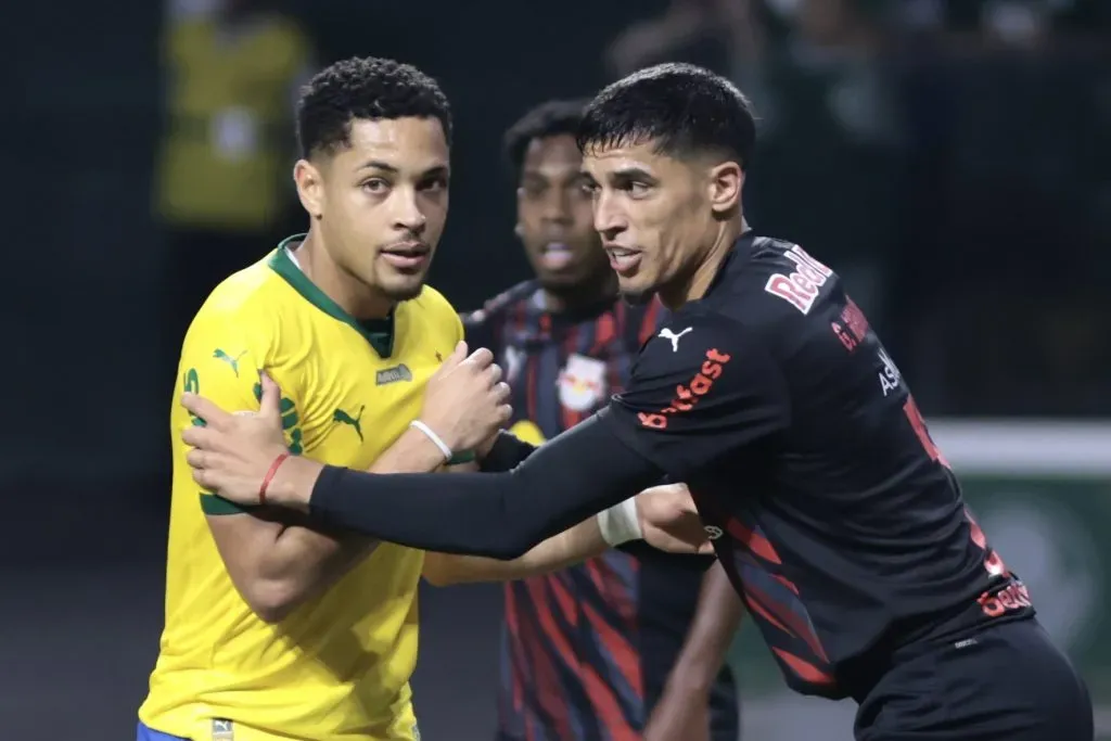Palmeiras vence o Bragantino e vai com vantagem antes de pegar o Flamengo. Foto: Marcello Zambrana/AGIF
