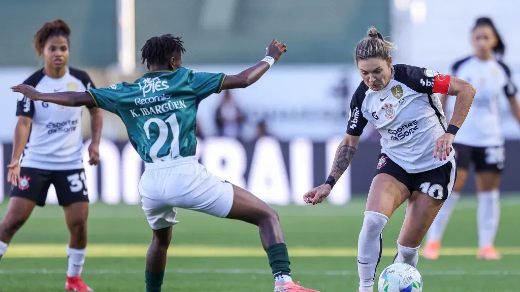 Jogadoras do Corinthians e Deportivo Cali na final da Libertadores Feminina 2025