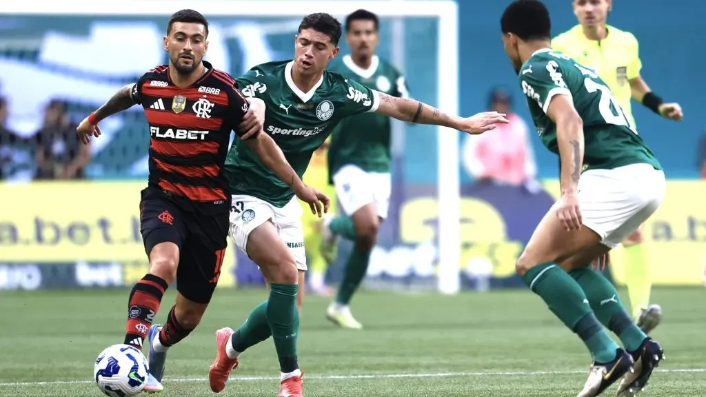 Flamengo x Palmeiras se enfrentam pelo Campeonato Brasileiro A 2025. Foto: Marcello Zambrana/AGIF