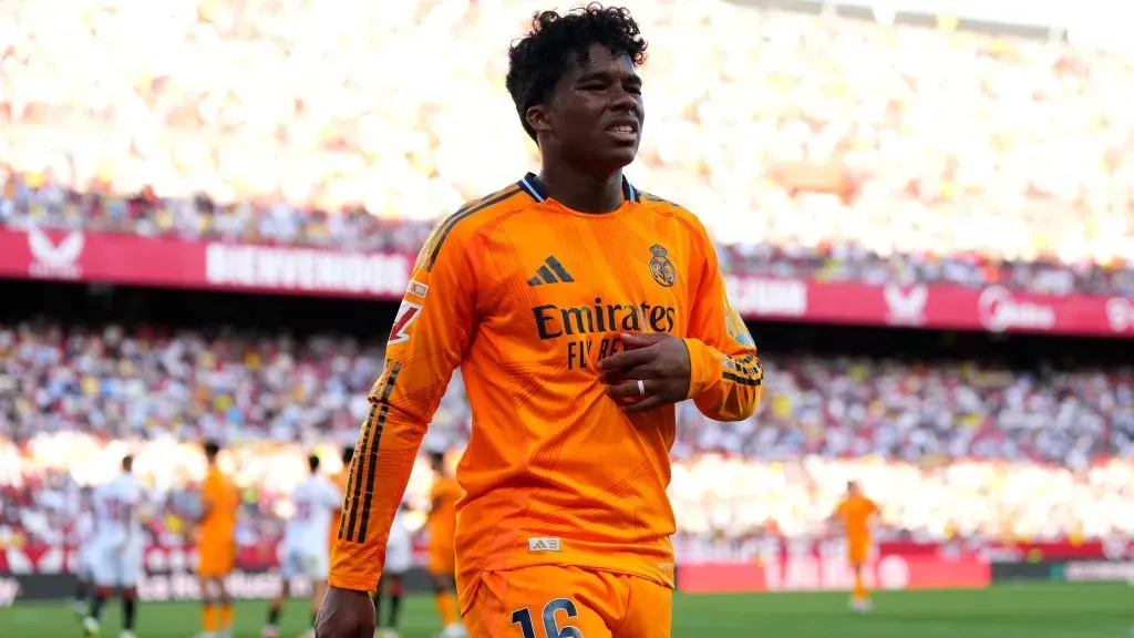 Endrick não vem jogando no Real Madrid - Foto: Angel Martinez/Getty Images