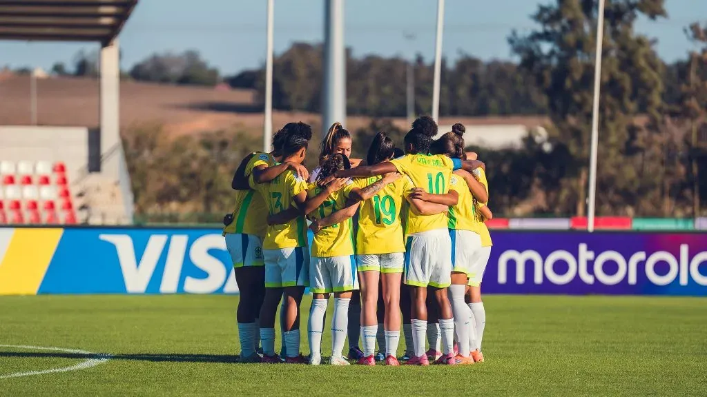 Time do Brasil Feminino Sub-17 em campo