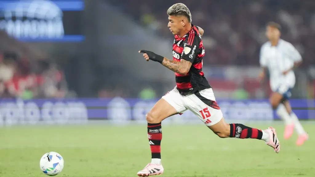 Carrascal foi o grande nome do Flamengo na vitória da Libertadores – FOTOS: GILVAN DE SOUZA/FLAMENGO